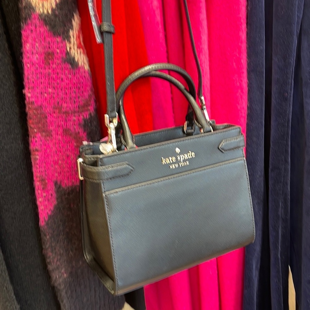 Kate Spade staci small satchel black NWT - Picture 7 of 16